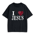 I Love Jesus Christian Heavy Cotton T-Shirt