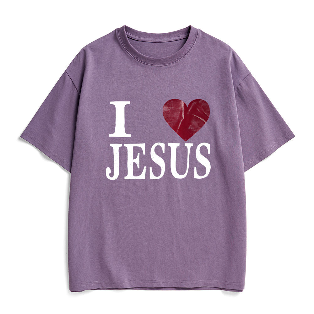 I Love Jesus Christian Heavy Cotton T-Shirt