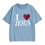 I Love Jesus Christian Heavy Cotton T-Shirt