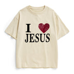 I Love Jesus Christian Heavy Cotton T-Shirt