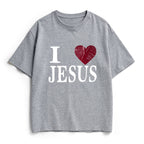 I Love Jesus Christian Heavy Cotton T-Shirt