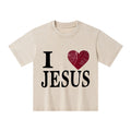 I Love Jesus Christian Kid Washed T-Shirt