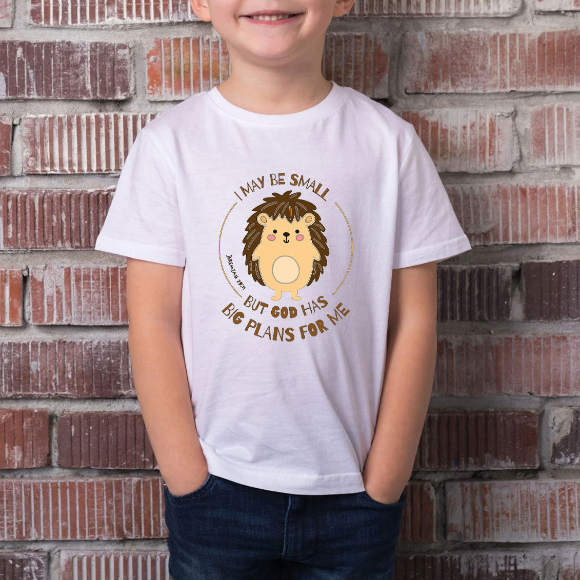 I May Be Small But God Has Big Plans For Me Christian Kid T-Shirt