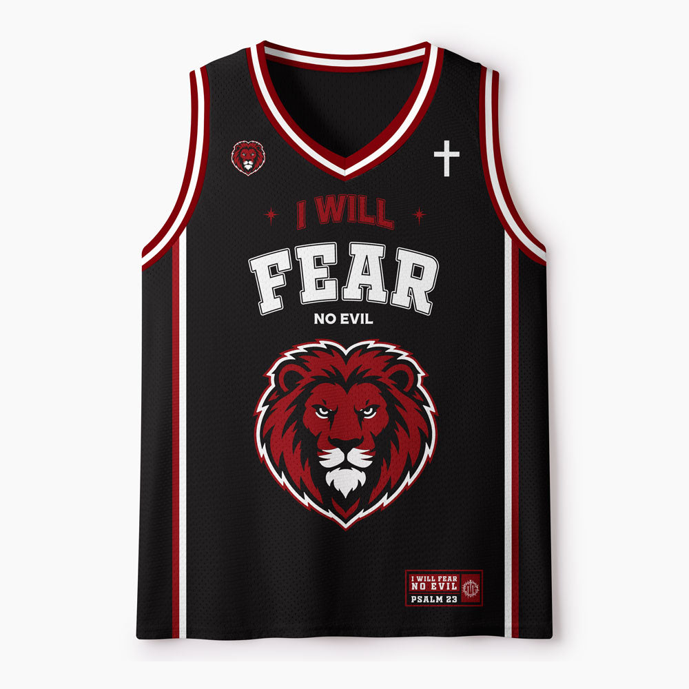 I Will Fear No Evil Christian Mesh Jersey Tank Top
