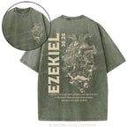 I Will Give You A New Heart And Put A New Spirit Christian Washed T-Shirt