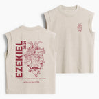 I Will Give You A New Heart And Put A New Spirit Christian Women's Washed Tank Top