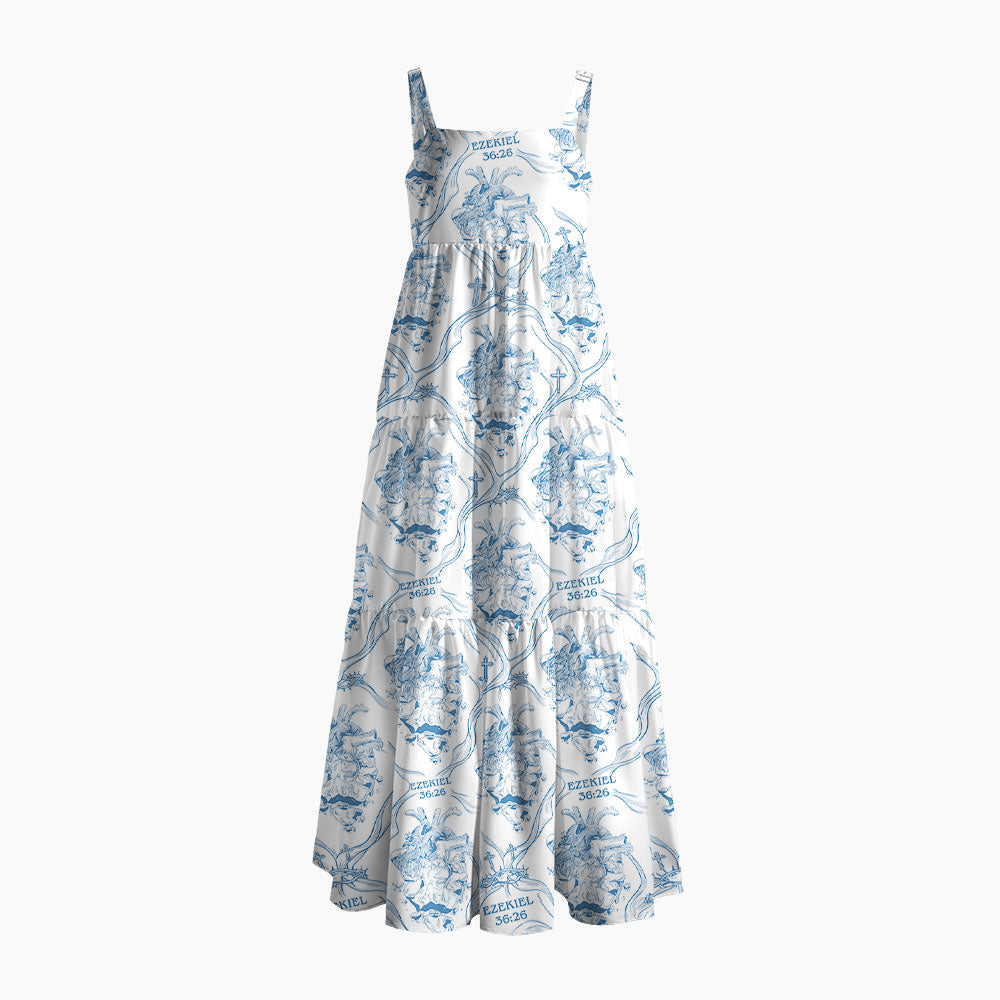 I Will Give You A New Heart Christian Maxi Dress