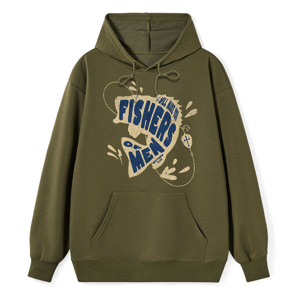 I Will Make You Fishers Of Men Matthew 4:19 Christian Hoodie