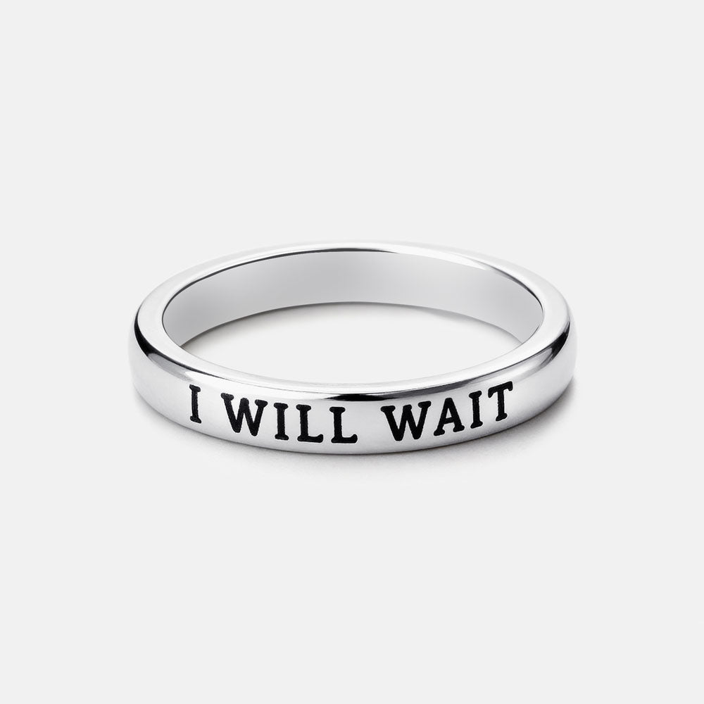 I Will Wait Christian 925 Sterling Silver Ring