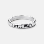 I Will Wait Christian 925 Sterling Silver Ring