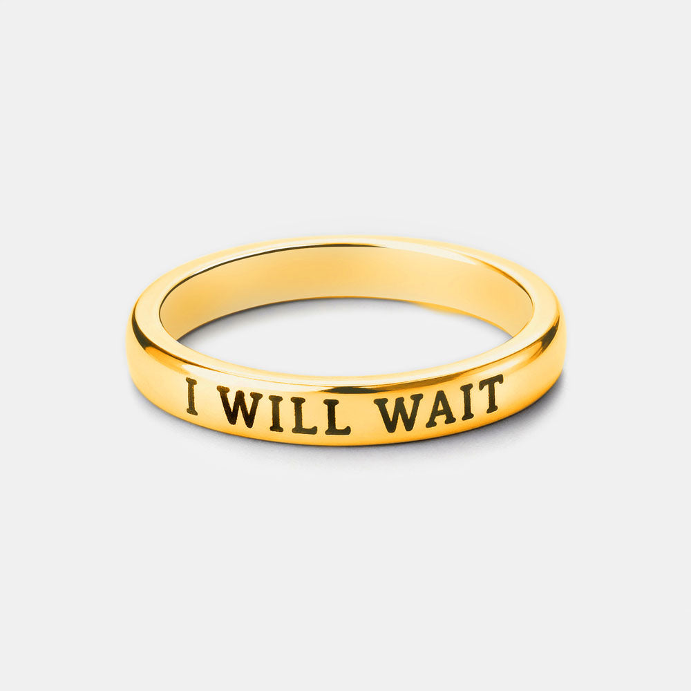 I Will Wait Christian 925 Sterling Silver Ring