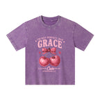 I'm Not Perfect But Grace Looks Cute On Me Kid Washed T-Shirt