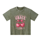 I'm Not Perfect But Grace Looks Cute On Me Kid Washed T-Shirt