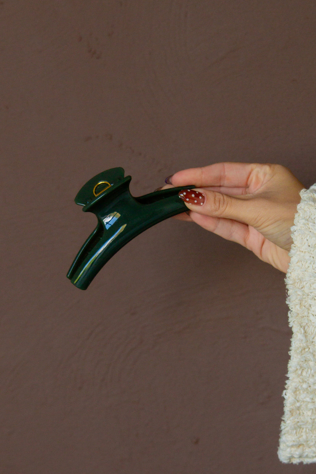 Earthy Toned Curved Claw Clip