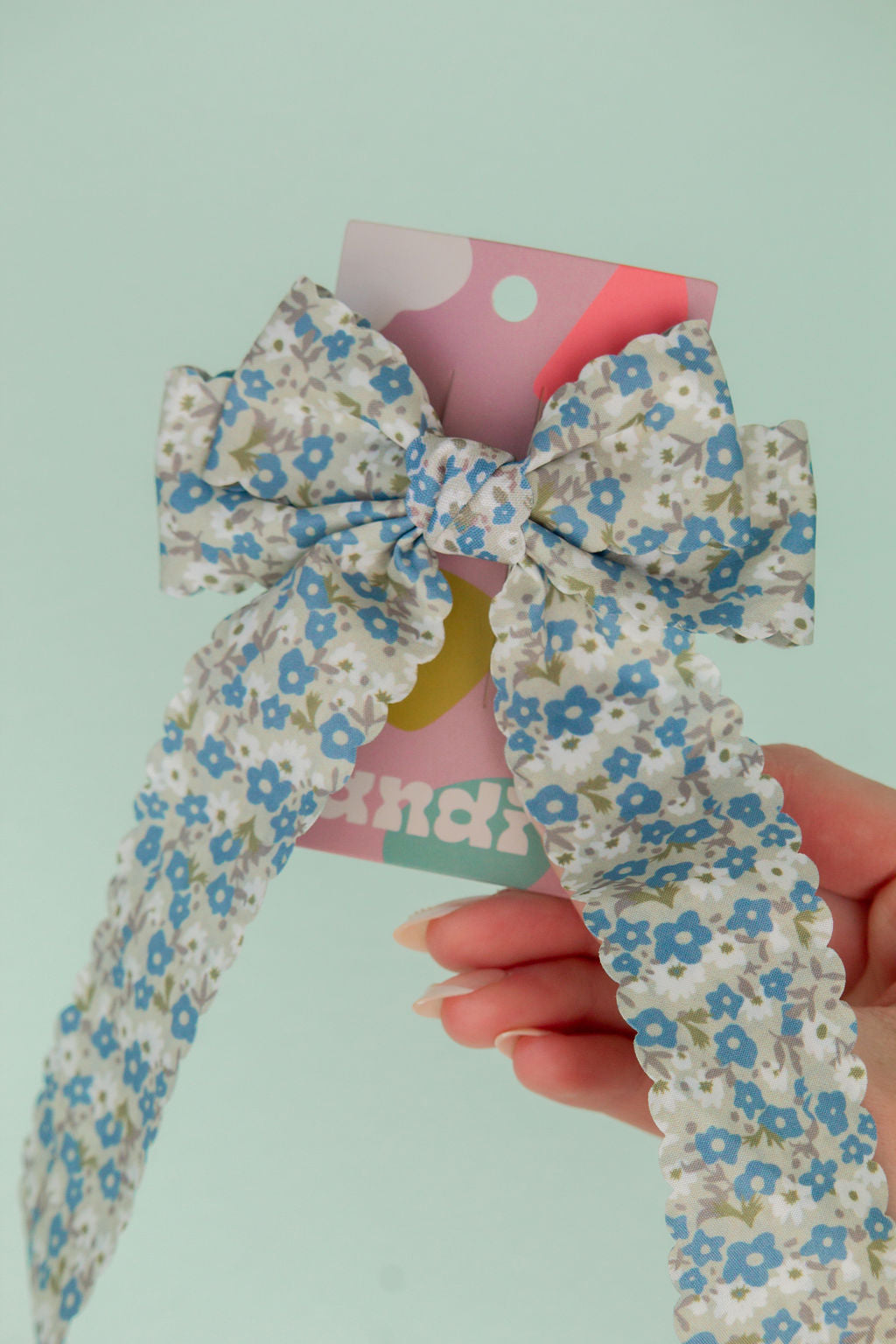 Forget Me Not Bow Barrette