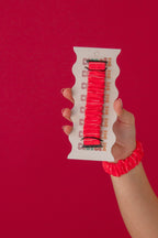 Red Striped Apple Watch Band