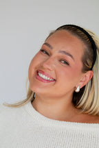 Satin Wrapped Mini Tooth Hard Headband