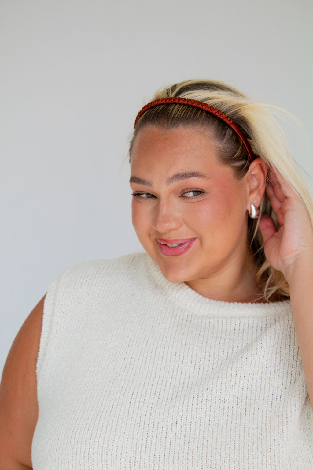 Satin Wrapped Mini Tooth Hard Headband