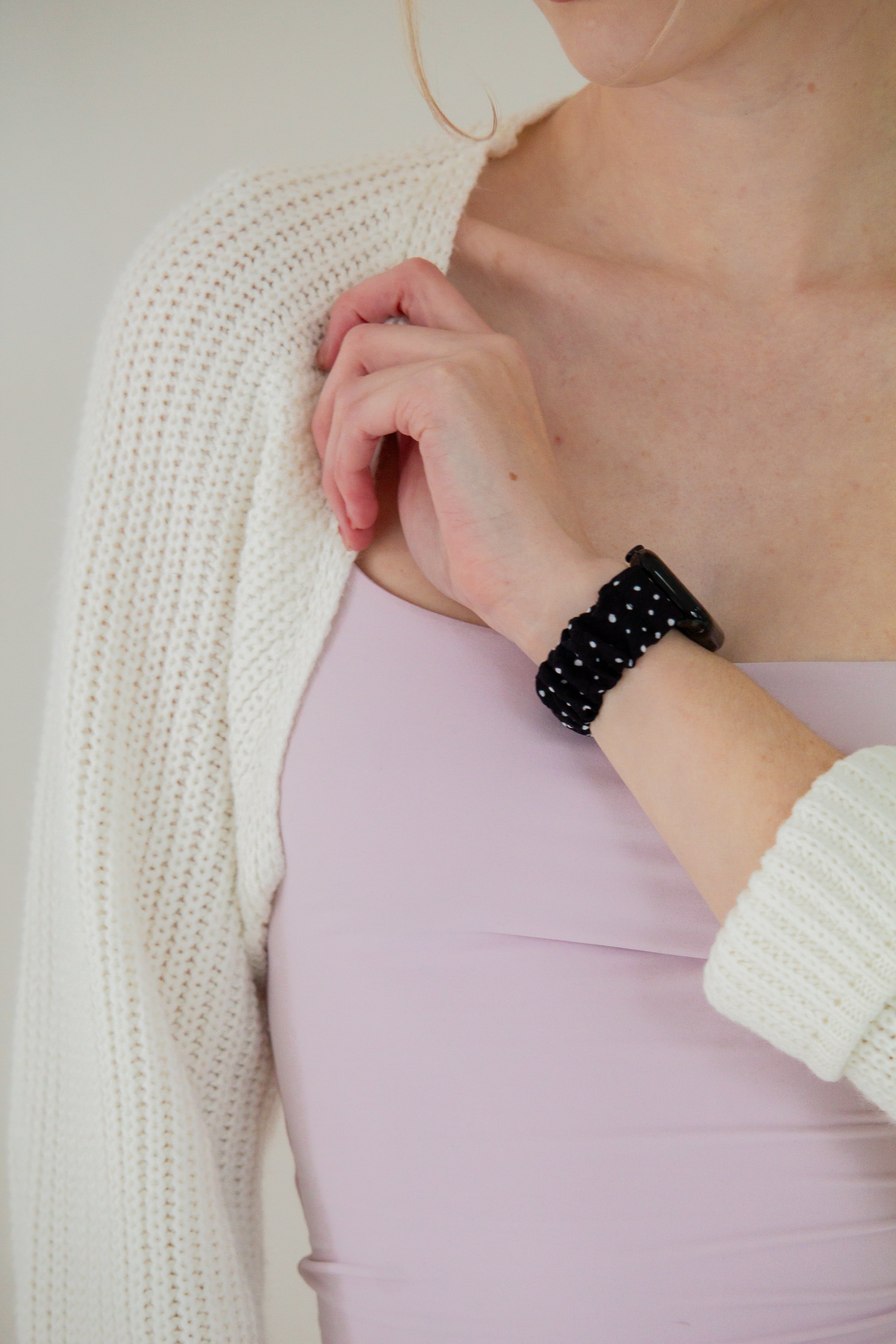 Black Polka Dot Apple Watch Band