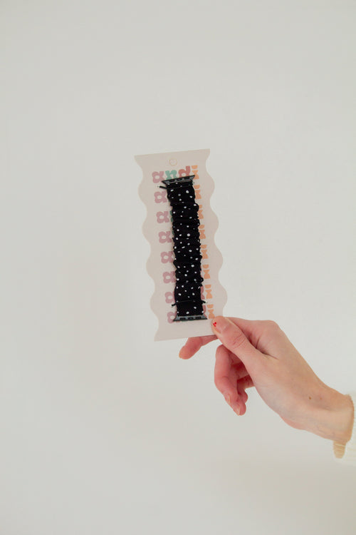 Black Polka Dot Apple Watch Band