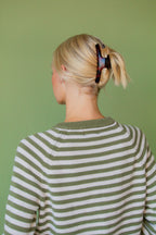Earthy Toned Curved Claw Clip