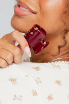 Mini Resin Rectangle Claw Clip