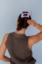 Rectangle Cutout Claw Clip
