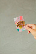 Metal Oval Barrette