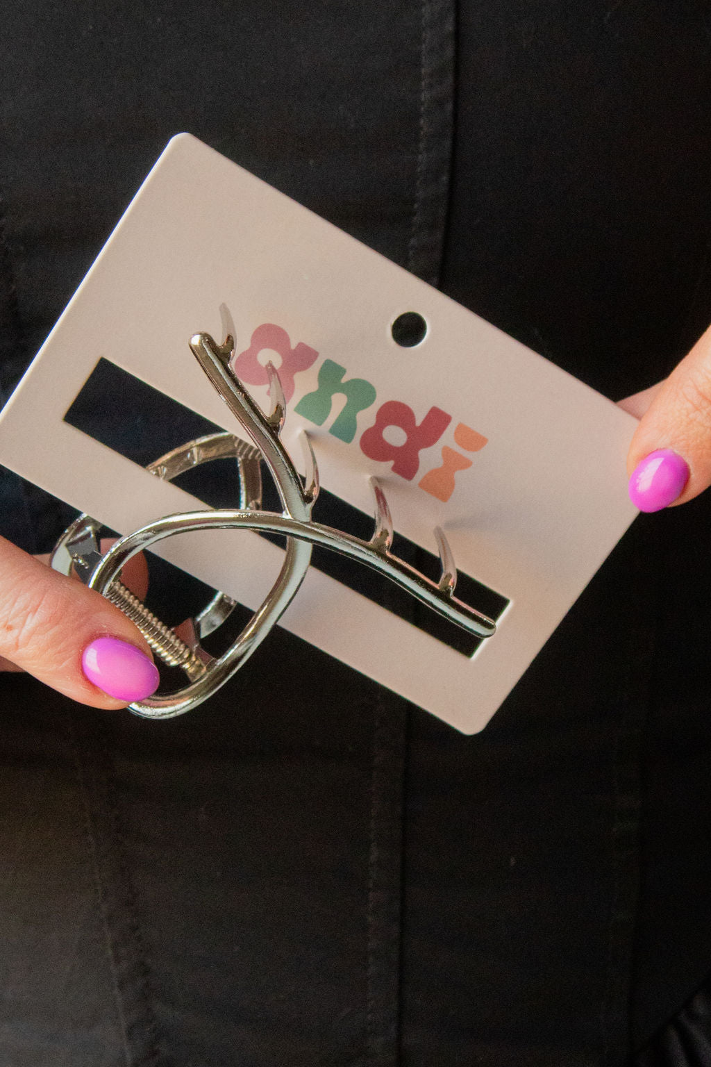 Mini Metal Loop Claw Clip