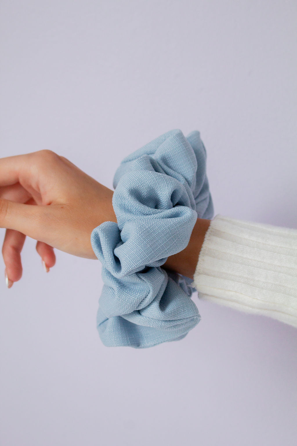 Powder Blue Jumbo Scrunchie