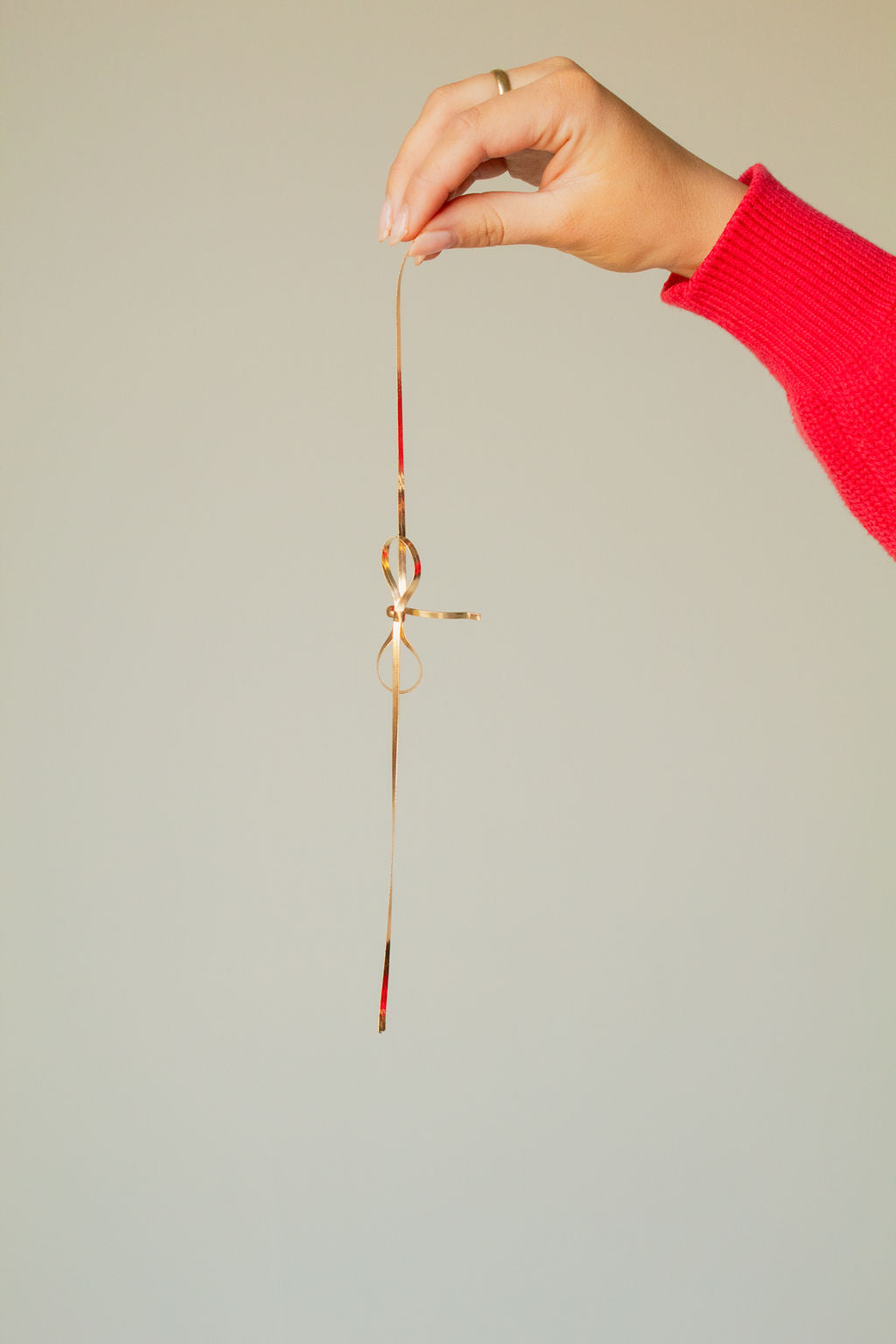 Dainty Gold Bow Ponytail Insert