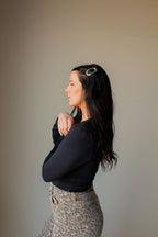 Metal Oval Barrette