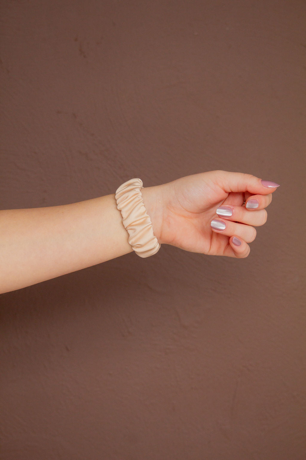 Oat Milk Luxe Scrunchie Band Compatible with Apple Watch