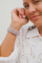 Tan Gingham Scrunchie Watch Band