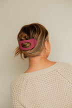 Circle Cutout Flat Claw Clip