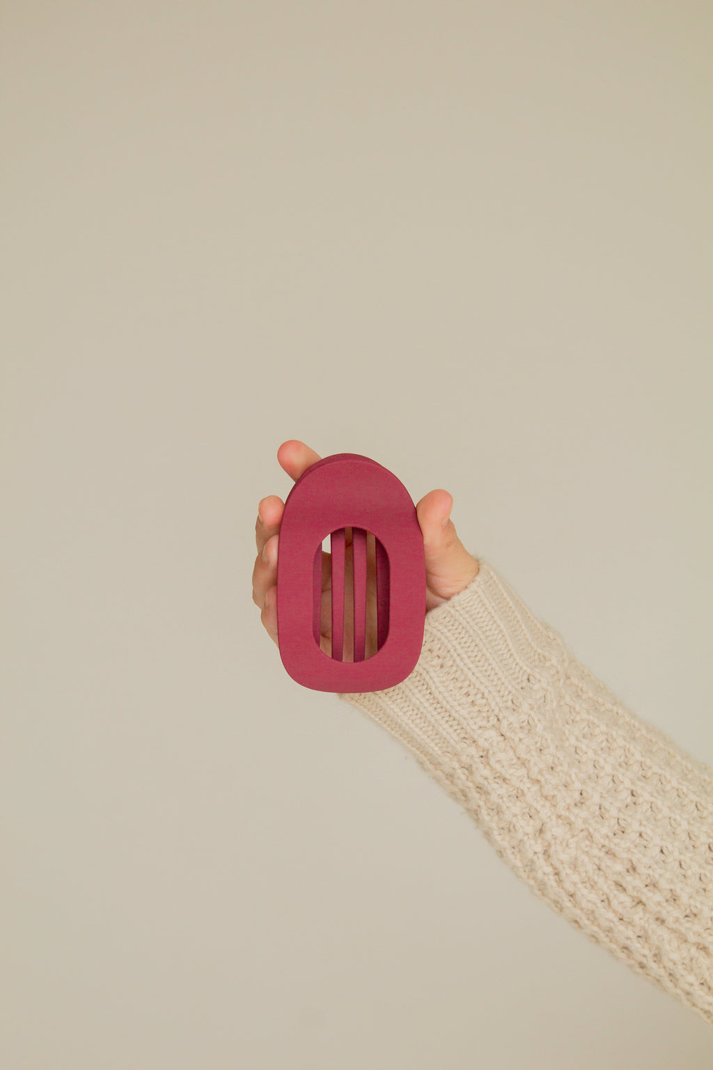 Circle Cutout Flat Claw Clip