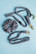 Inky Black Gingham Lanyard