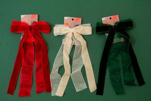 Chiffon + Velvet Bow