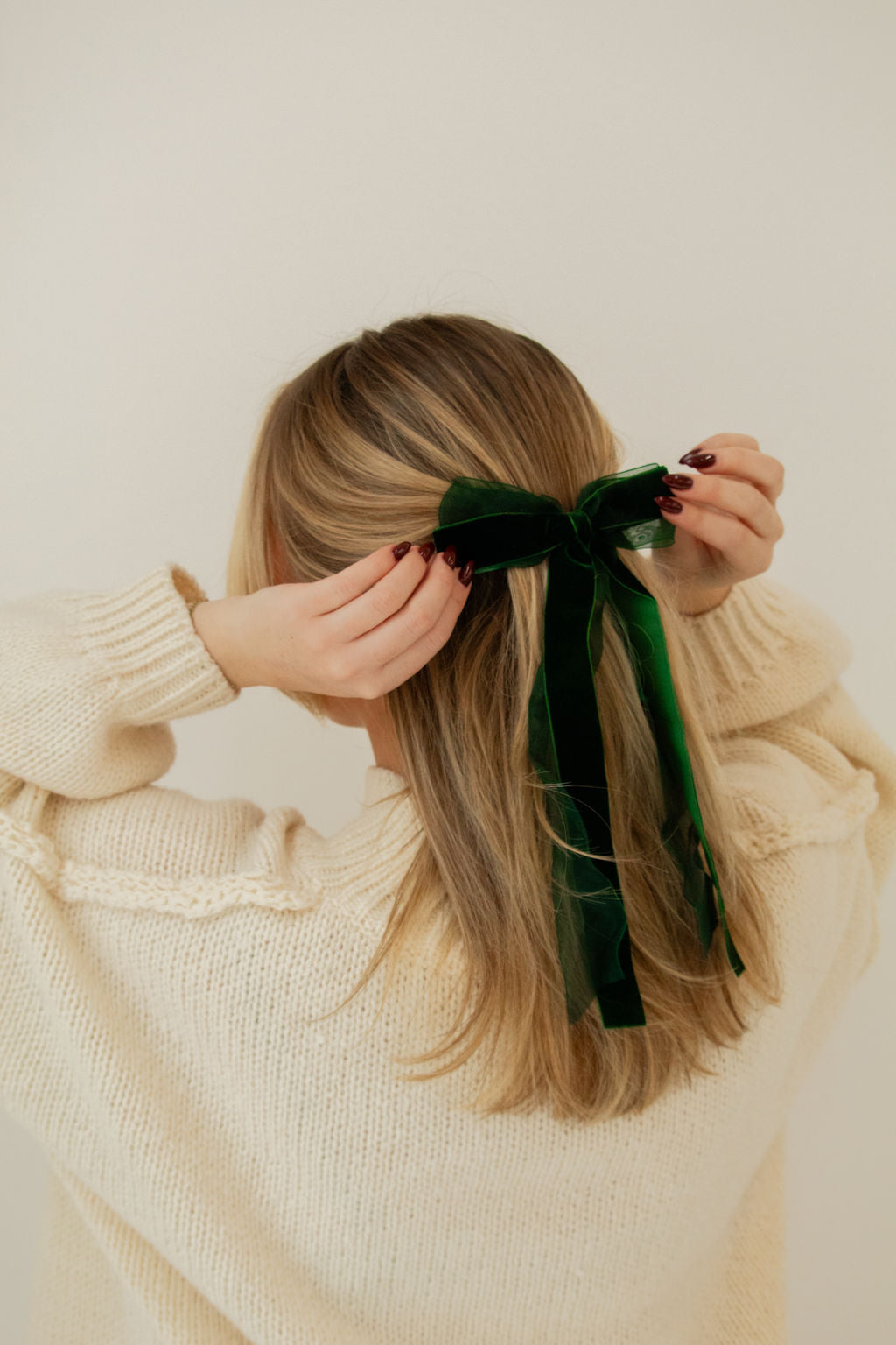 Chiffon + Velvet Bow
