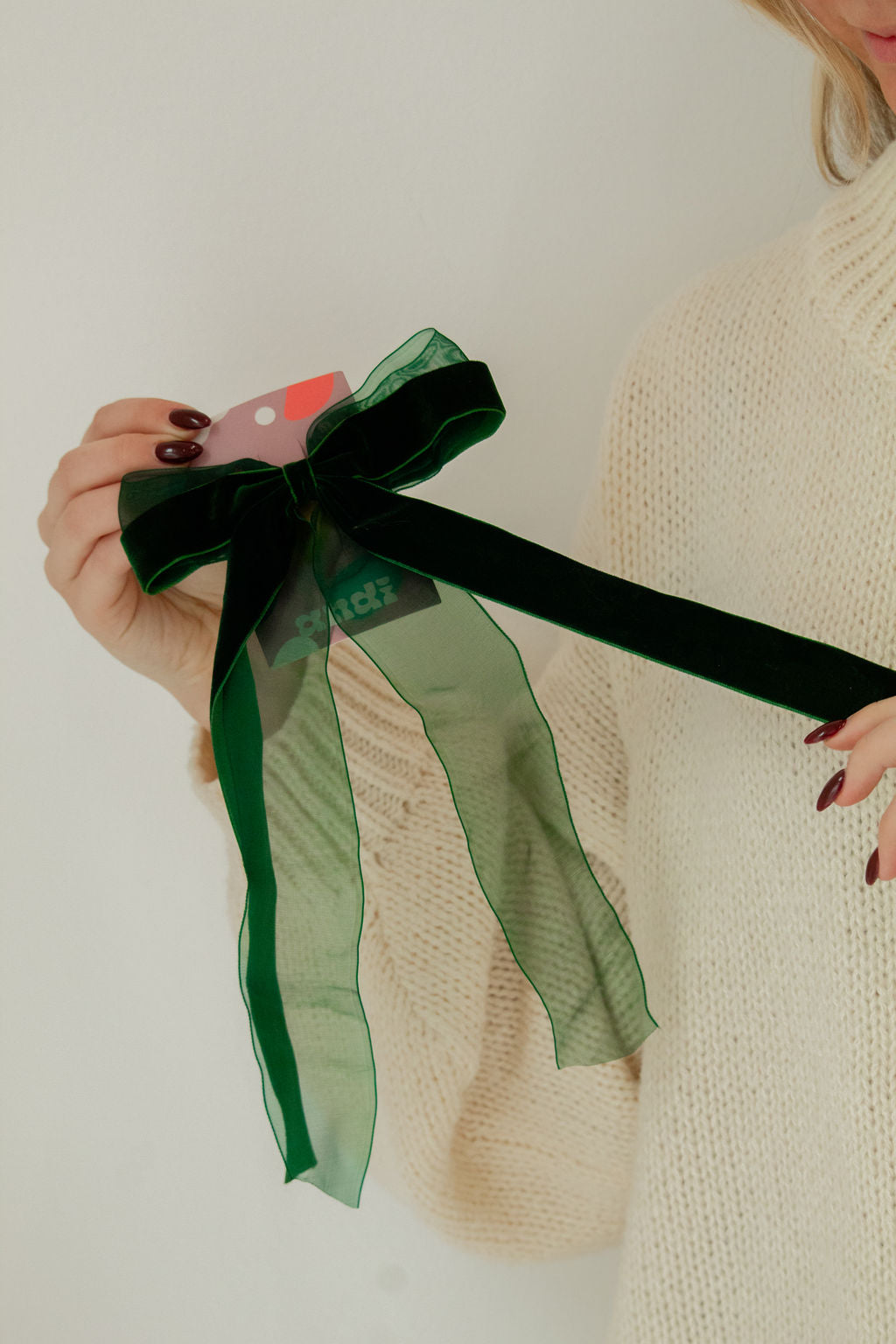 Chiffon + Velvet Bow