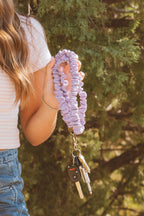 Chunky Purple Lanyard