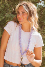 Chunky Purple Lanyard