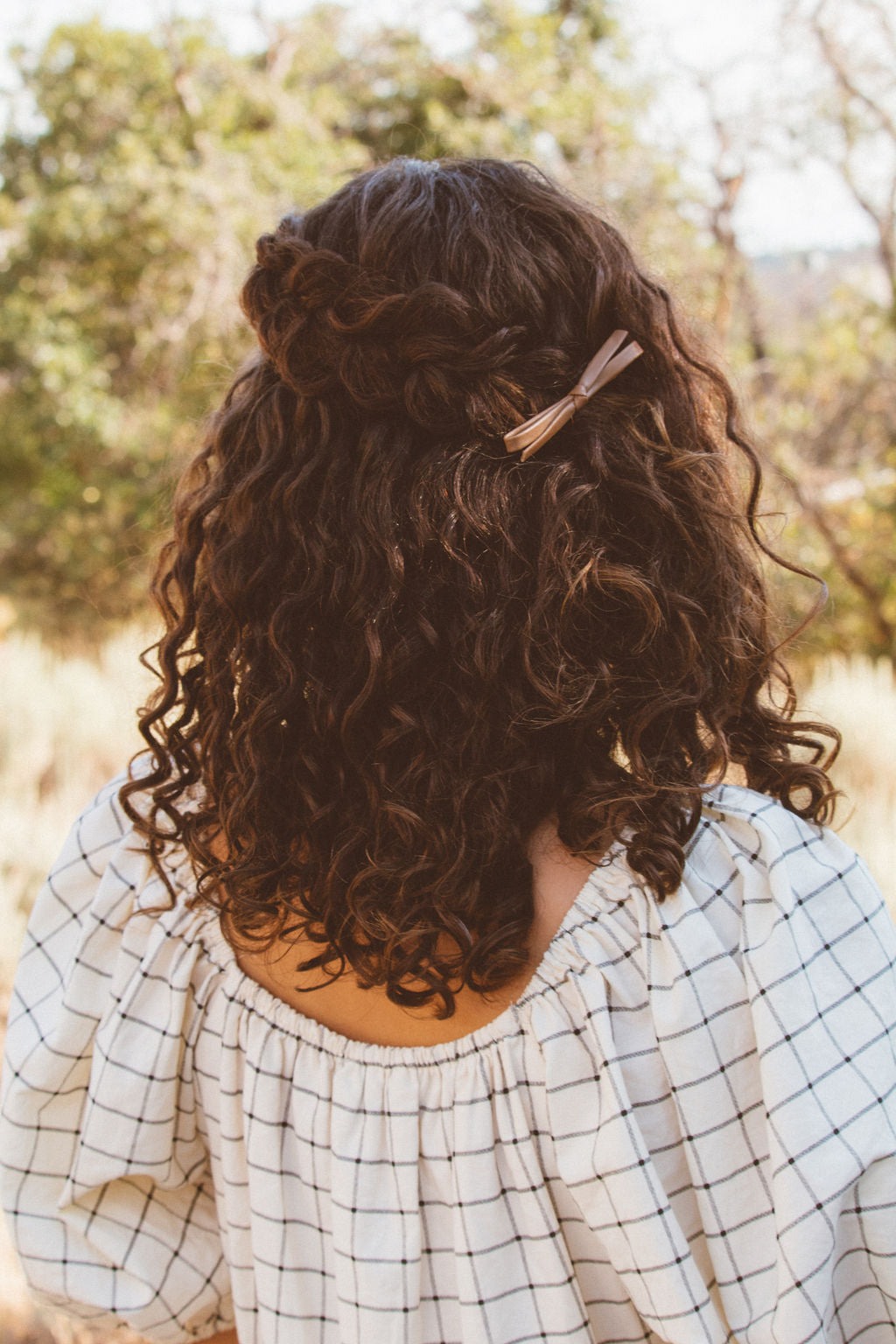 Leather Bow Alligator Clip