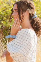 Denim Bow Scrunchie