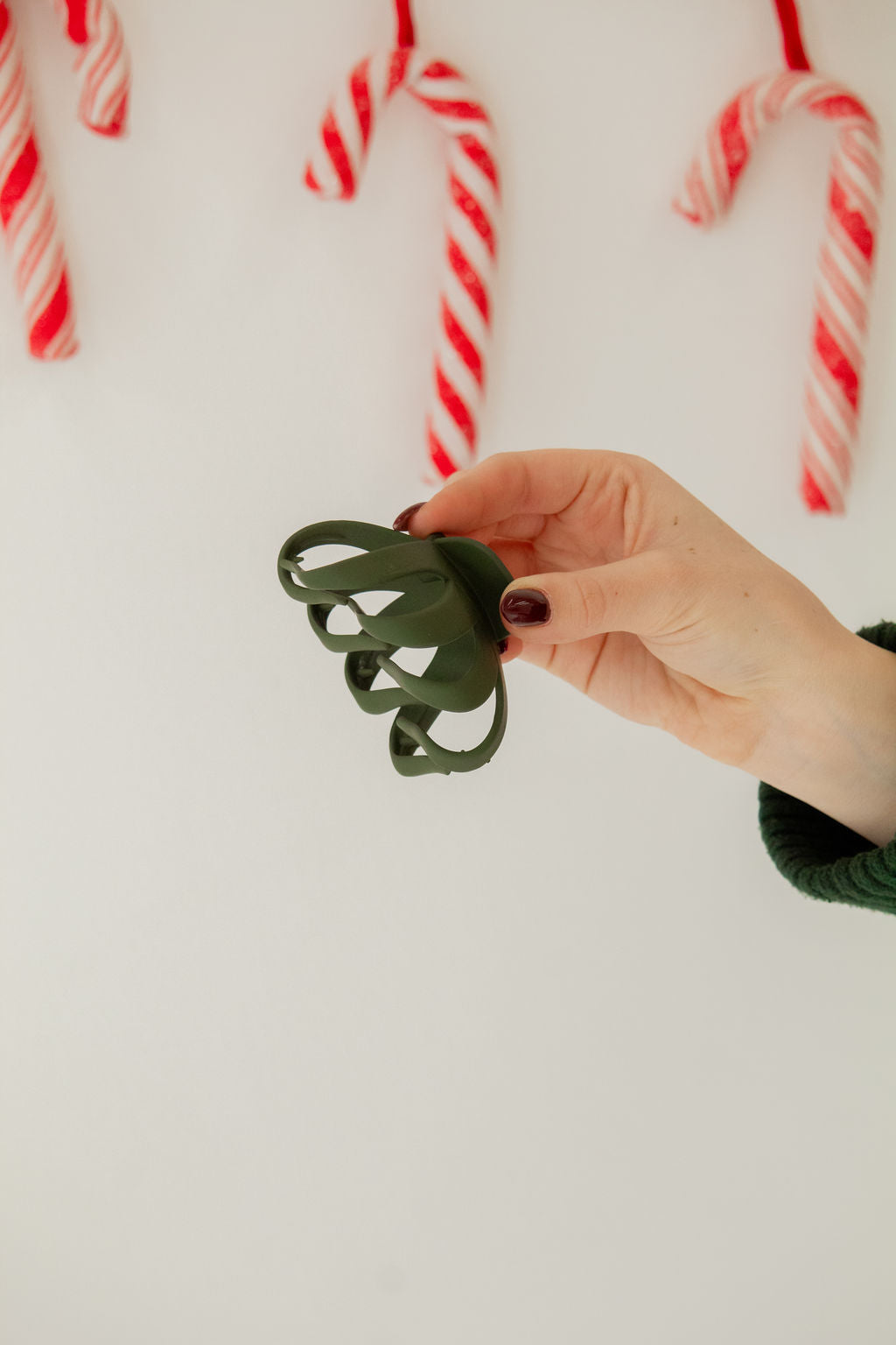 Dark Green Octopus Claw Clip