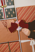 Crimson Velvet Bow
