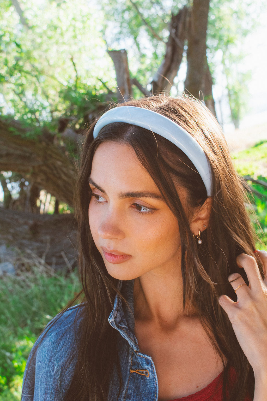 Light Blue Cushion Headband