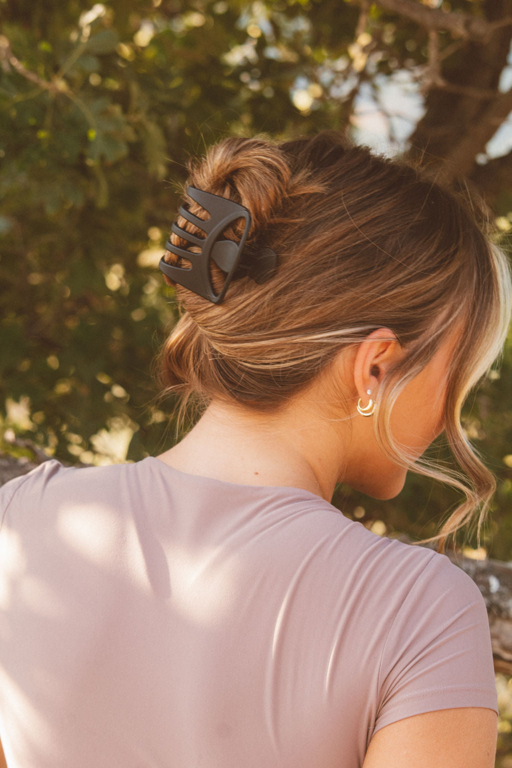 Matte Pronged Flat Claw Clip