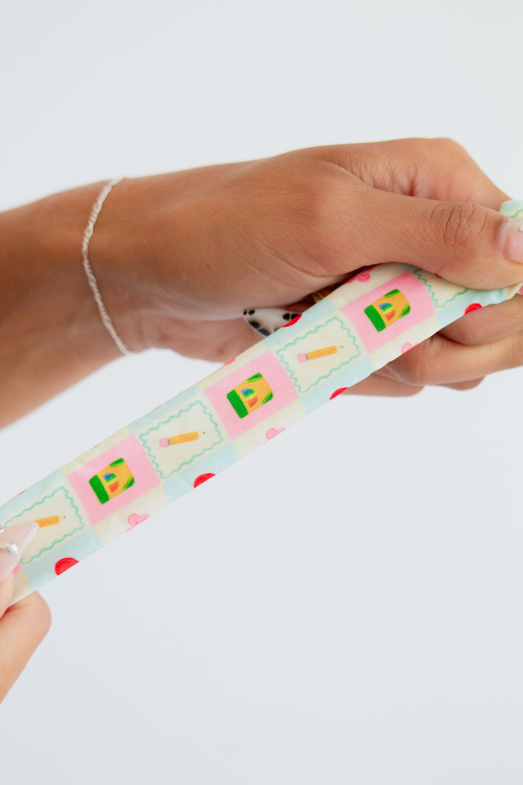 For The Teacher's Gingham Lanyard