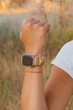 Mustard Gingham Watch Band